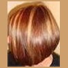 blonde highlights in woman's hair