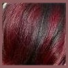 Red highlights in hair